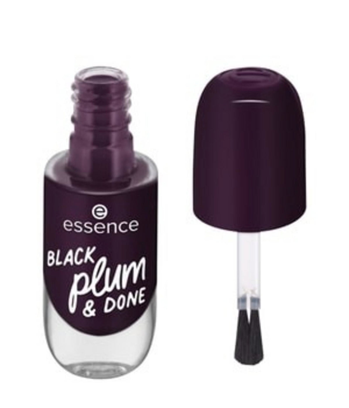 Essence, Gel Nail, Nail Polish, 84, Black Plum & Done, 8 ml