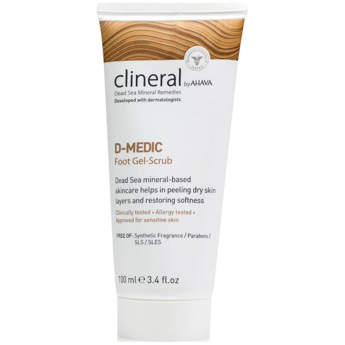 Ahava, Clineral D-Medic, Peeling, Foot Scrub, 100 ml