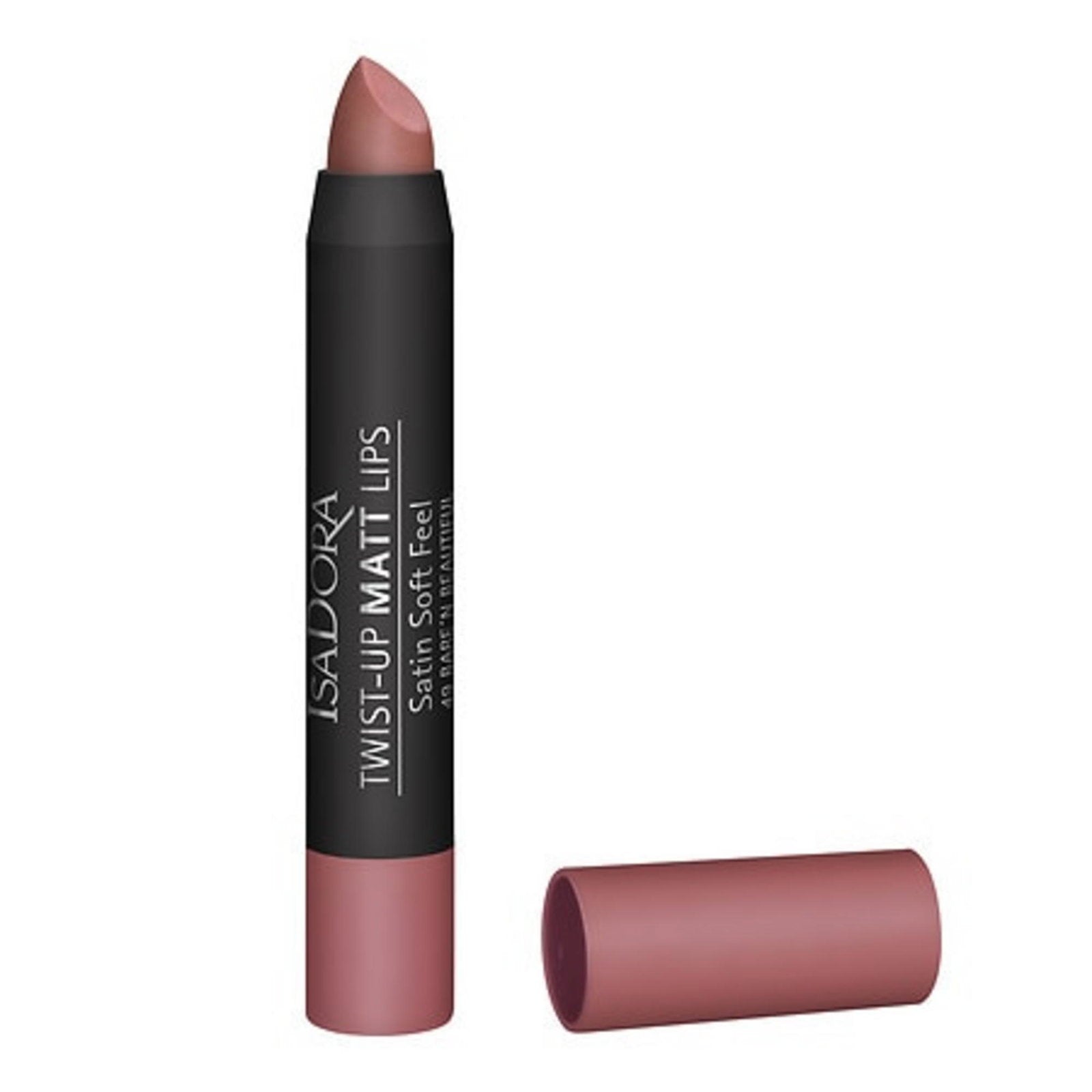 IsaDora, Twist-Up, Matte, Cream Lipstick, 49, Bare 'N Beautiful, 3.3 g