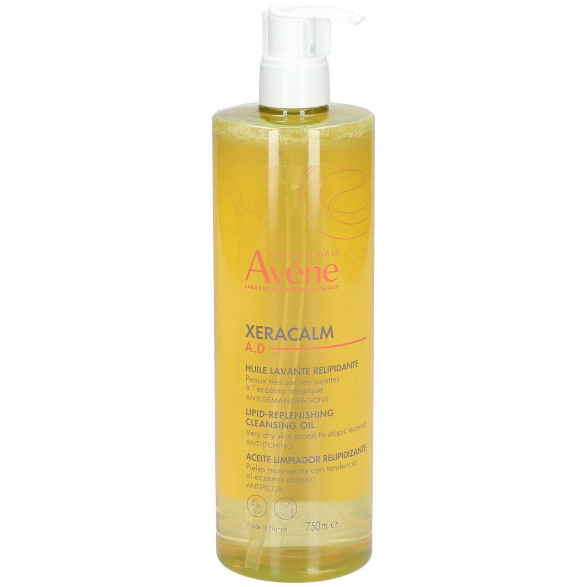Avene, XeraCalm A.D, Lipid Replenishing, Shower Oil, Body, Sensitive, 750 ml