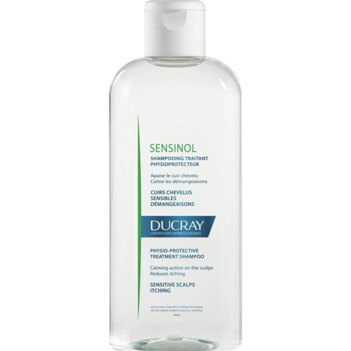 Ducray, Sensinol, Hypoallergenic, Hair Treatment Shampoo, Calming, For Sensitive Scalps, 200 ml