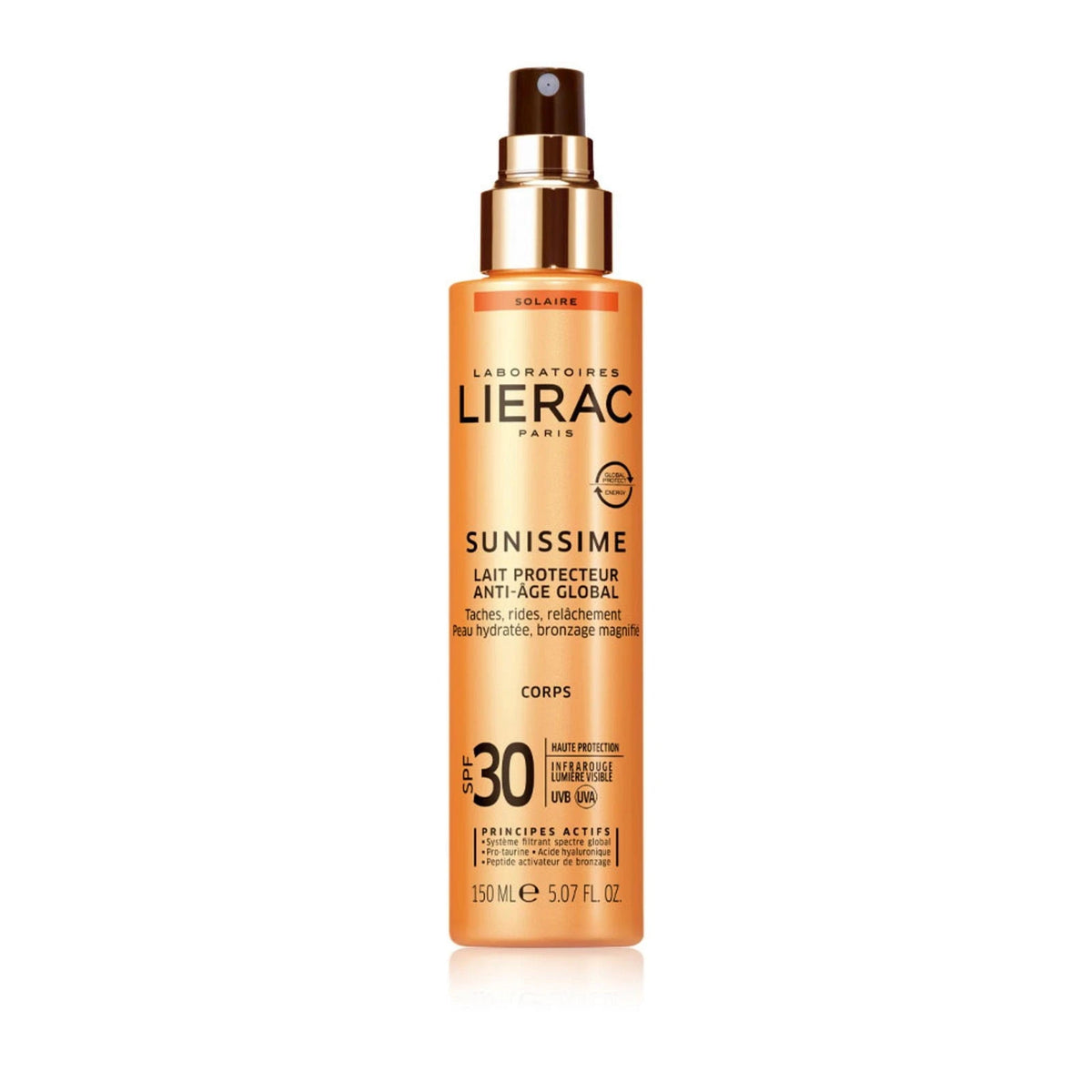 Lierac Sunissime Loțiune de corp cu protecție solară anti-îmbătrânire SPF30 150 ml