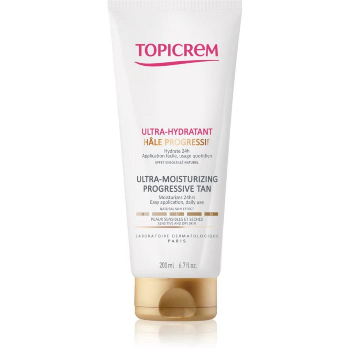 Topicrem Emulsie autobronzantă graduală ultra-hidratantă 200 ml