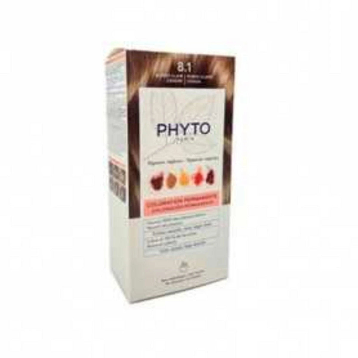 Phyto Color Vopsea de păr permanentă 8.1 Blond deschis cenușiu 50 ml