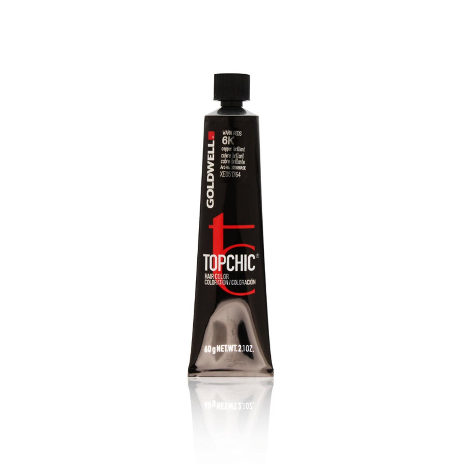 Goldwell, TopChic, Permanent Hair Dye, 6K Copper Brilliant, 60 ml