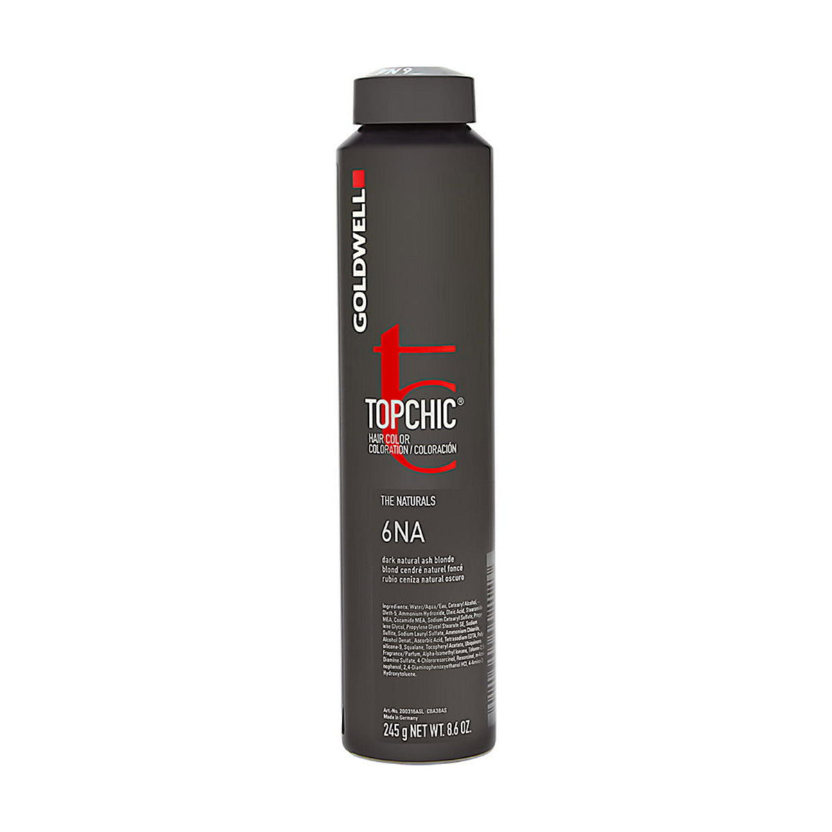 Goldwell, TopChic, Permanent Hair Dye, 6NA Dark Natural Ash Blonde, 250 ml