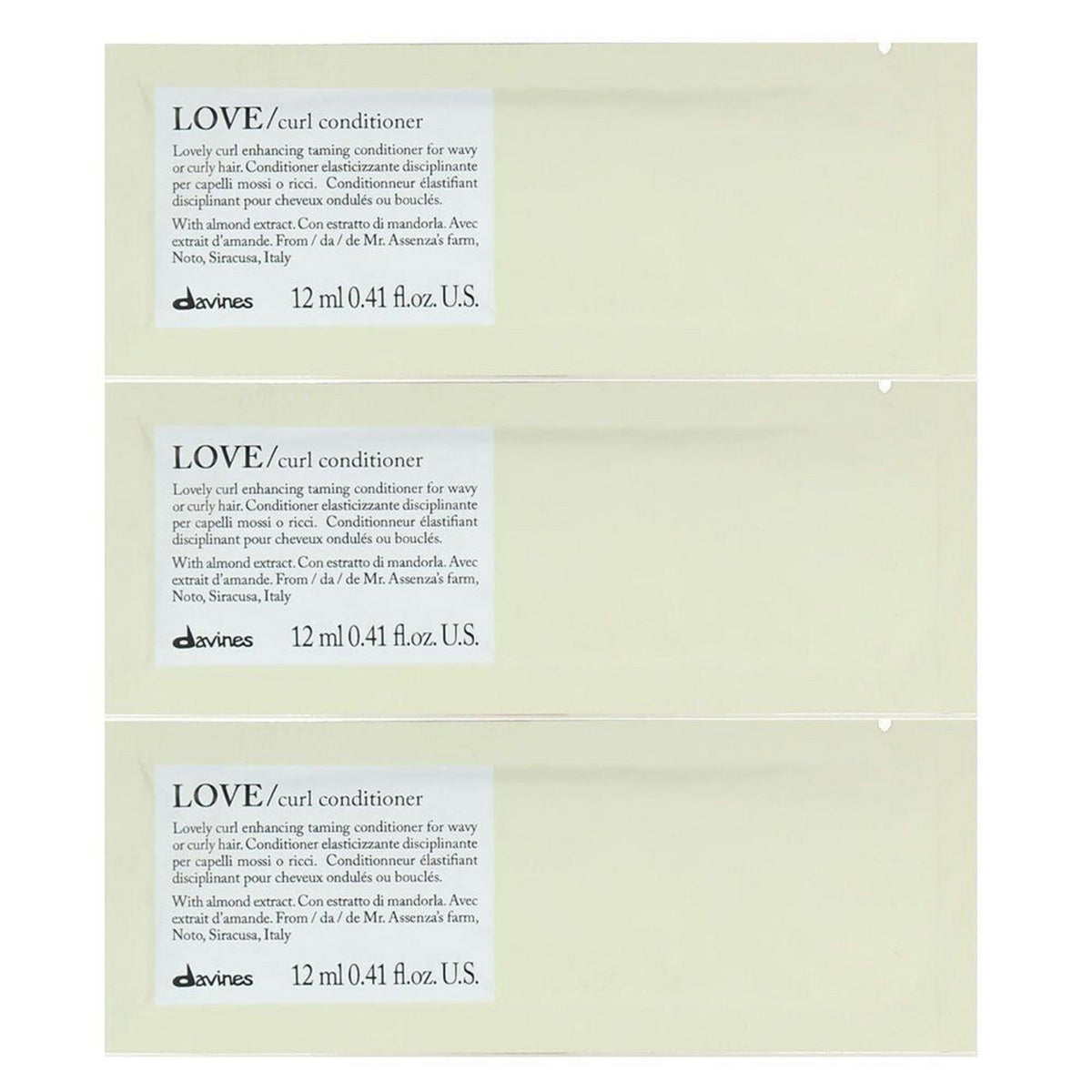 Davines, Love, Hair Conditioner, 12 pcs, 12 ml