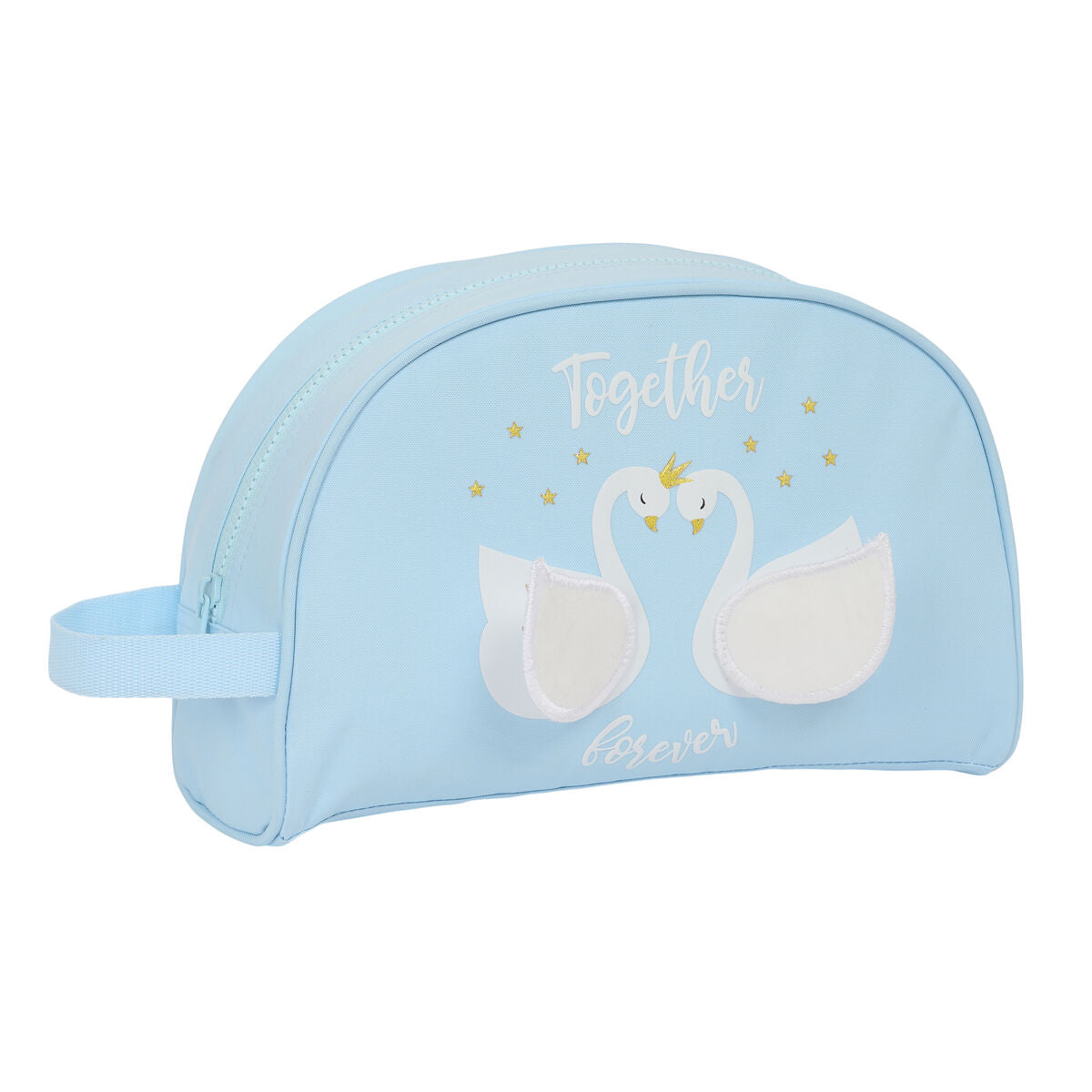 School Toilet Bag Glow Lab Cisnes Light Blue 28 x 18 x 10 cm product packaging