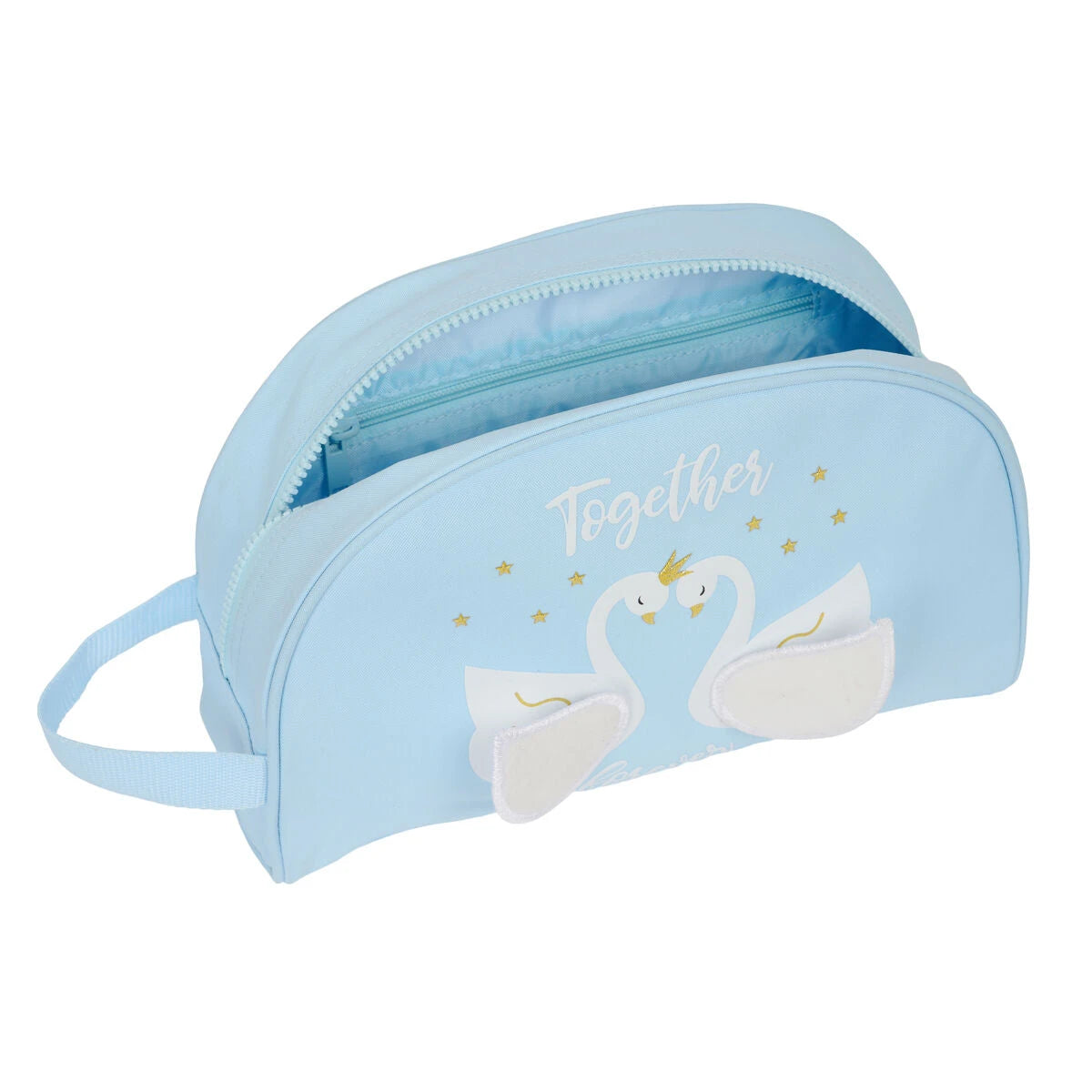School Toilet Bag Glow Lab Cisnes Light Blue 28 x 18 x 10 cm product packaging