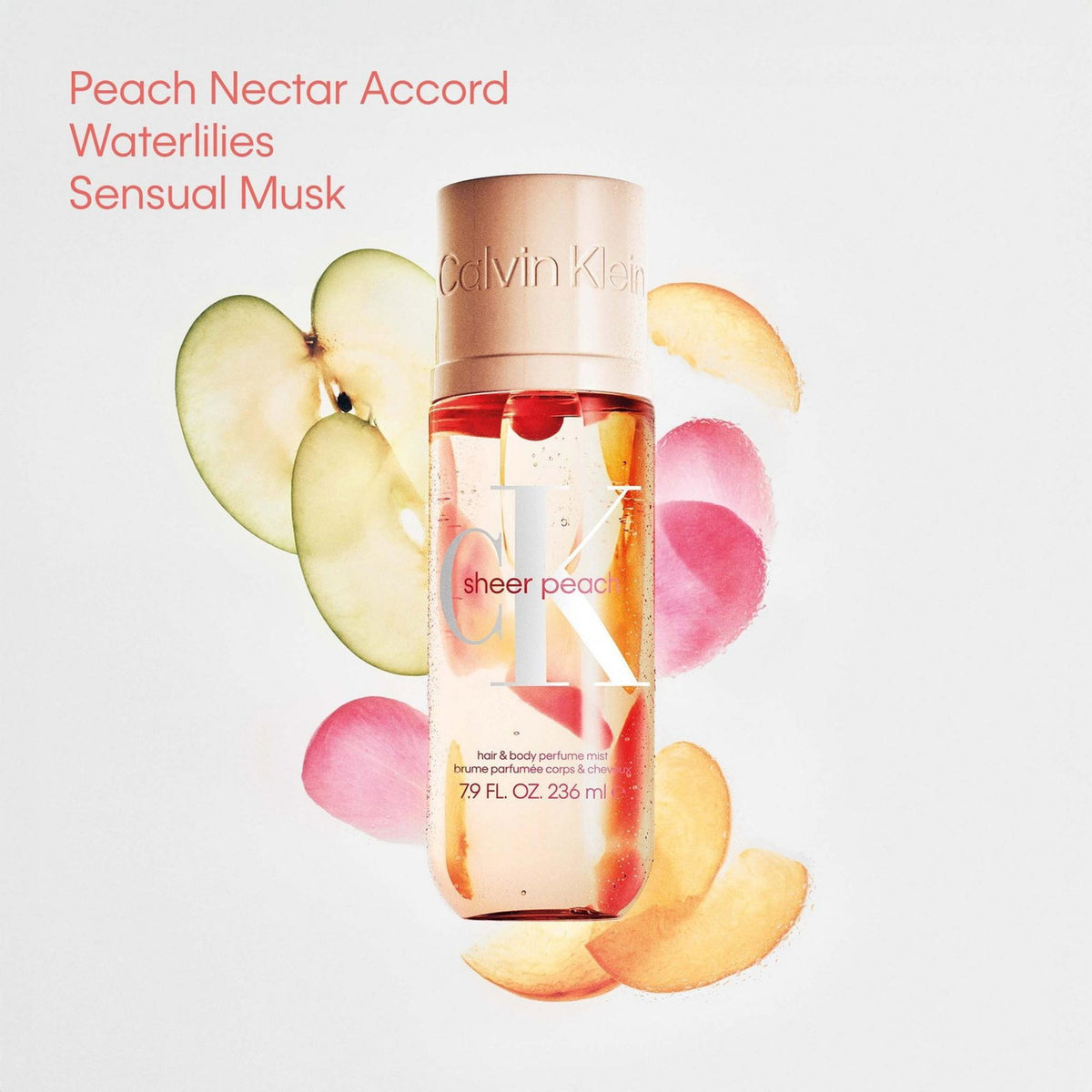 Calvin Klein, Sheer Peach, Hair Scented Mist, For Women, 236 ml
