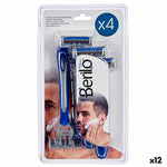 Disposable Razor Berilo 4 Pieces (12 Units) for Men product packaging