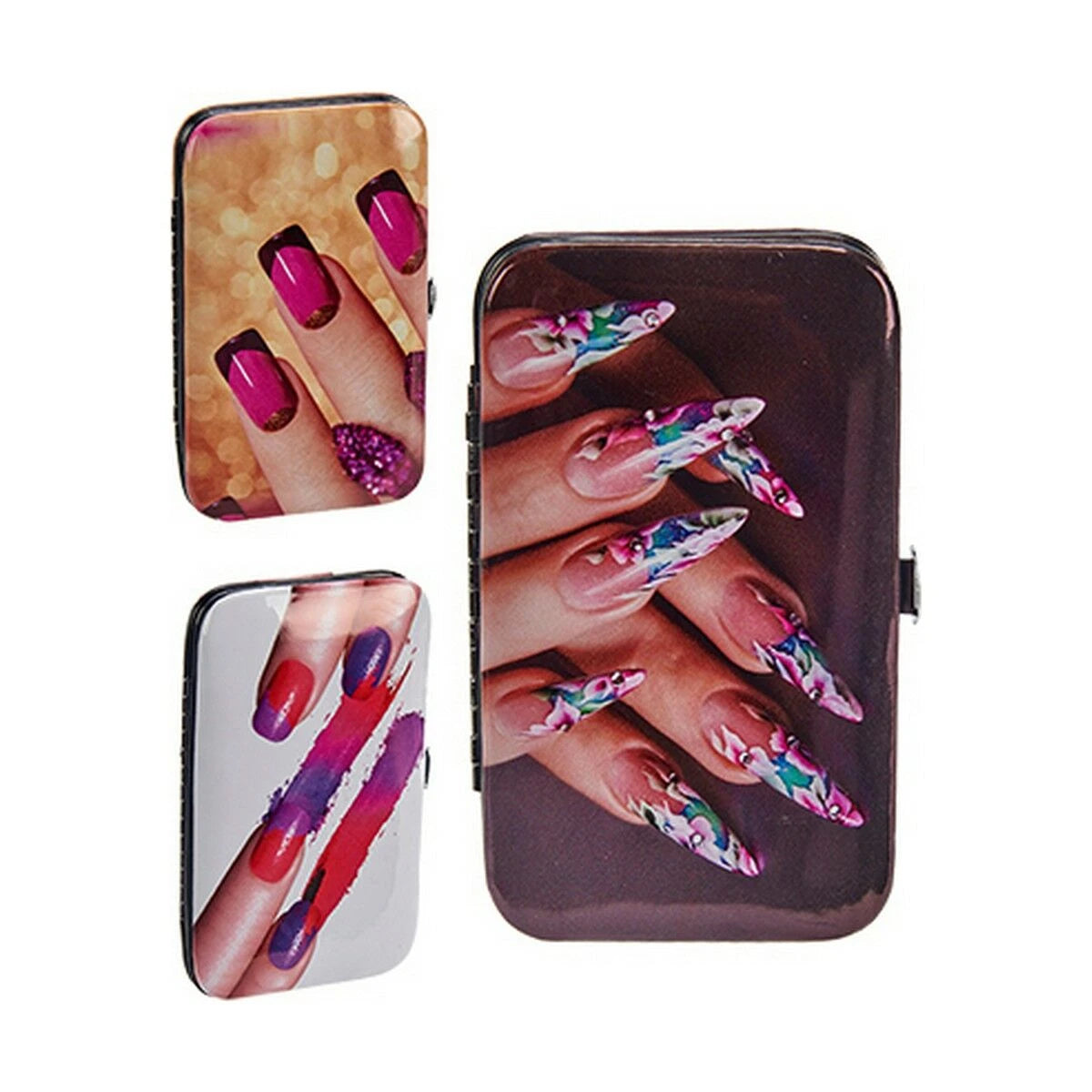 Manicure Set Plastic Nails (12 Units) product packaging