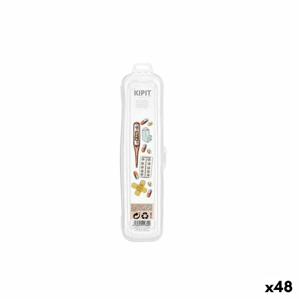 Case Kipit Transparent Travel First Aid Kit (48 Units) product packaging