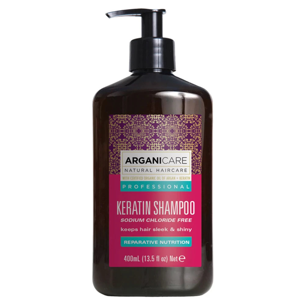 Arganicare Șampon cu keratină reparator și nutritiv 400 ml