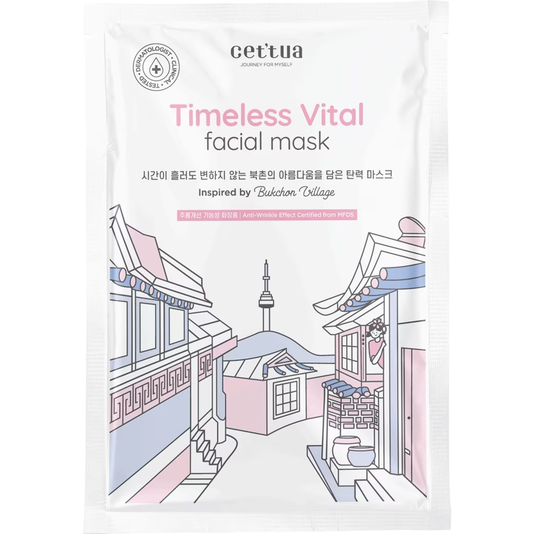 Cettua Timeless Vital Mască tip șervețel antîmbătrânire 20 g
