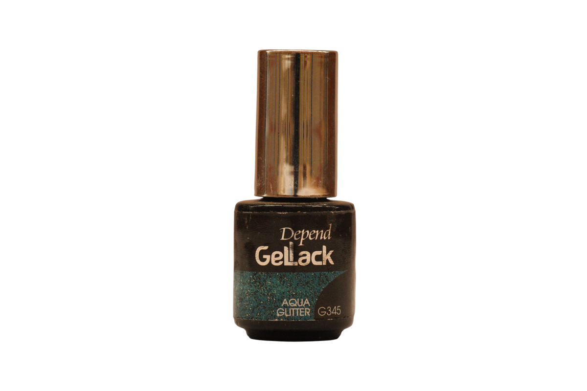 Depend Gel Lack Aqua Glitter G345 Ojă semipermanentă 5 ml Tester