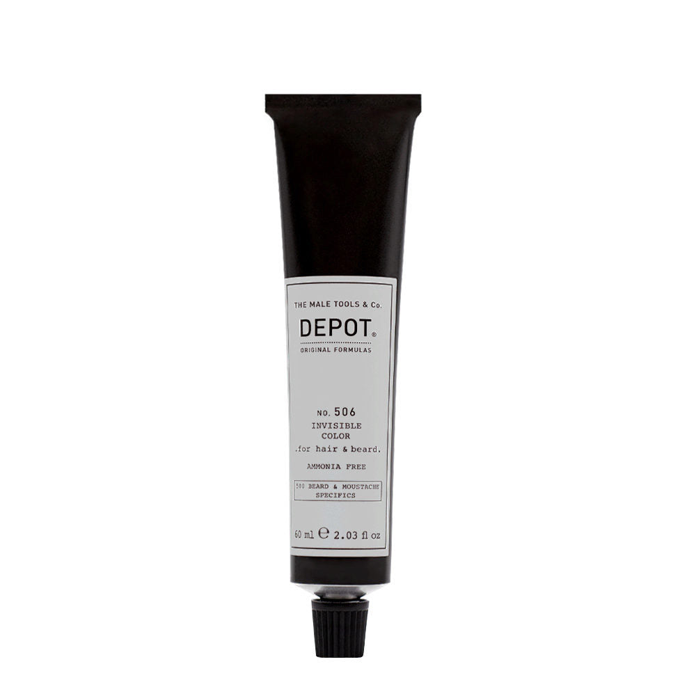 Depot, 500 Beard & Mustache Specifics No. 506 Invisible Clour, Semi-Permanent Hair Dye,  Steel, 60 ml