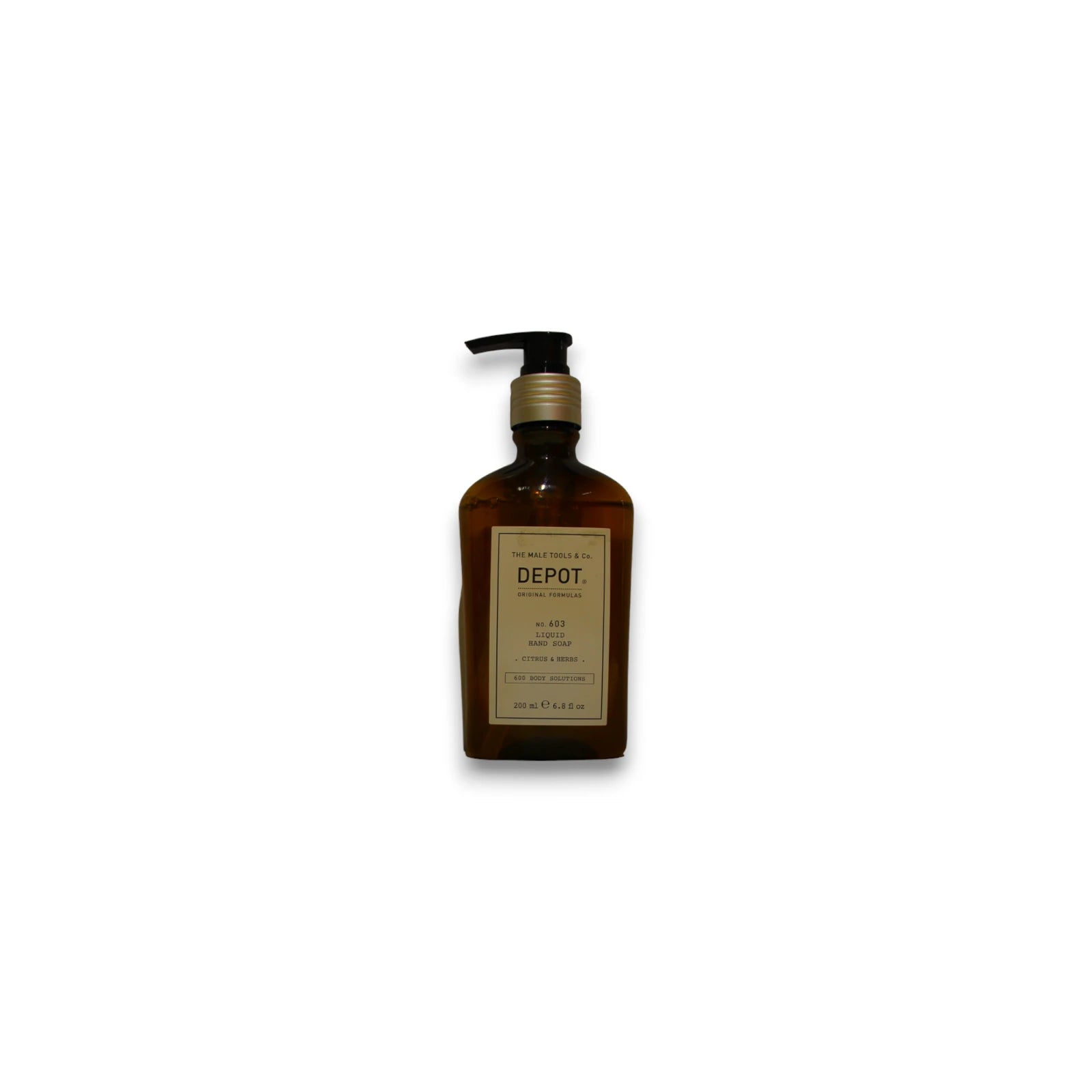Depot, 600 Body Solutions No. 603, Citrus & Herbs, Sorbitol, Cleansing, Liquid Soap, For Hands, 200 ml