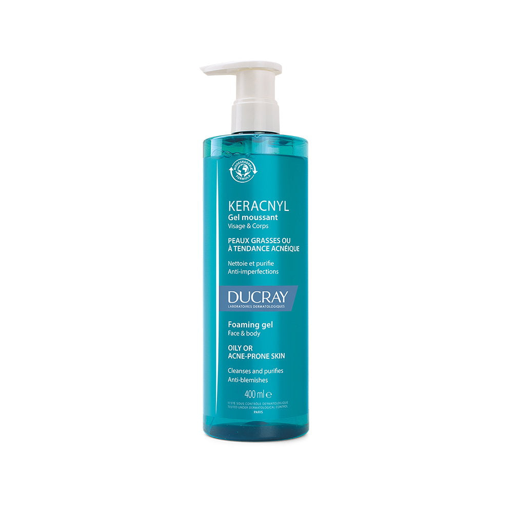 Ducray Keracnyl Foaming Gel Face & Body 400 ml