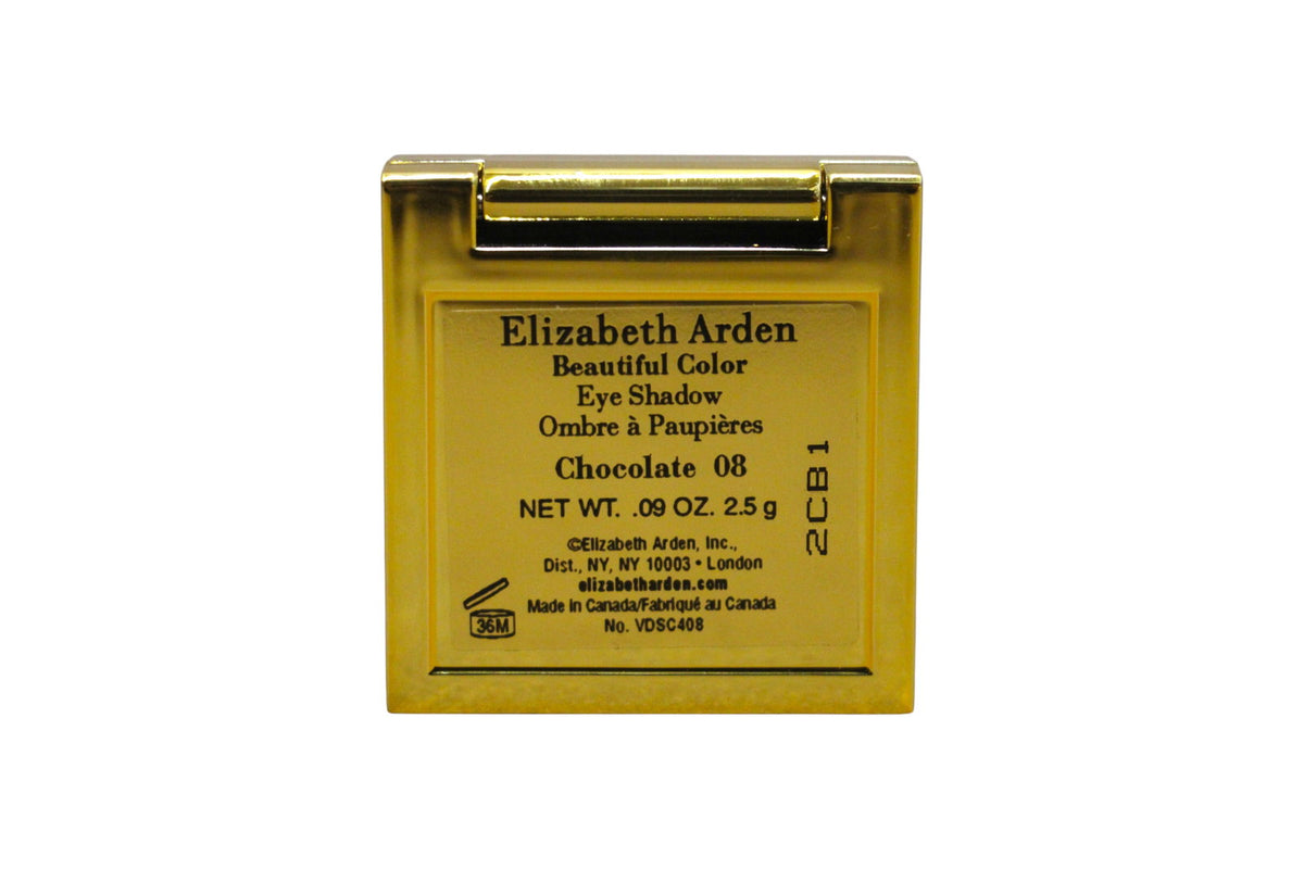 Elizabeth Arden, Beautiful Color Mono, Eyeshadow Powder, 08, Chocolate, 1 Shade, 2.5 g