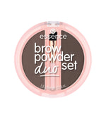 Essence, Duo Set, Matte, Eyebrow Powder, 03, Dark, 1.8 g
