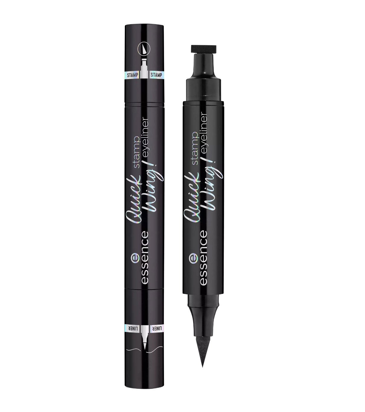 Essence, Quick Wing!, Double-sided, Matte, Liquid Eyeliner, 01, Black, 3.5 ml