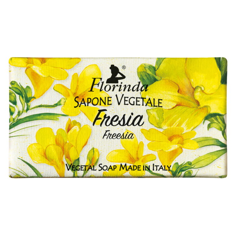 Florinda, Freesia, Vegan & Cruelty-Free, Cleansing & Softening, Floral, Scented Soap Bar , Body & Hands, 100 g
