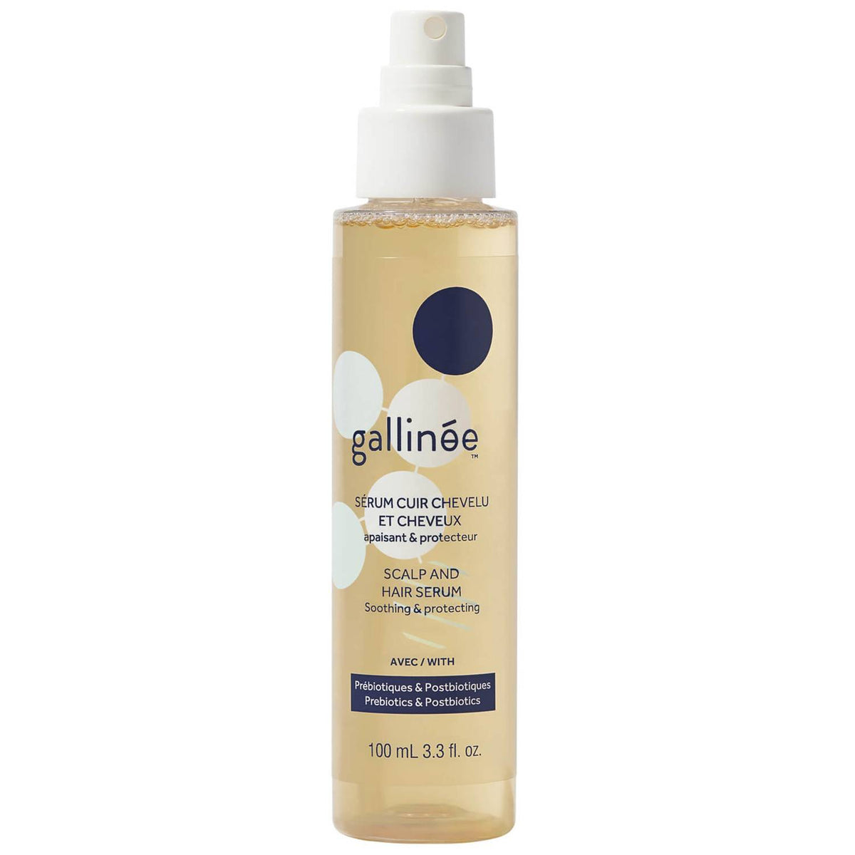 Gallinee, Hair Care, Prebiotics & Postbiotics, Hair Serum, Soothing, 100 ml *Tester