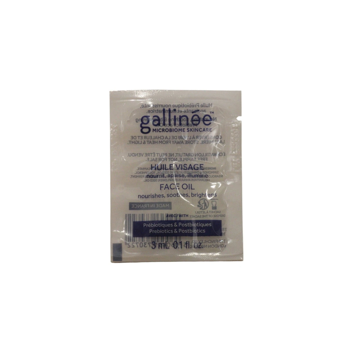 Gallinée Ulei prebiotic pentru față 3 ml Sample