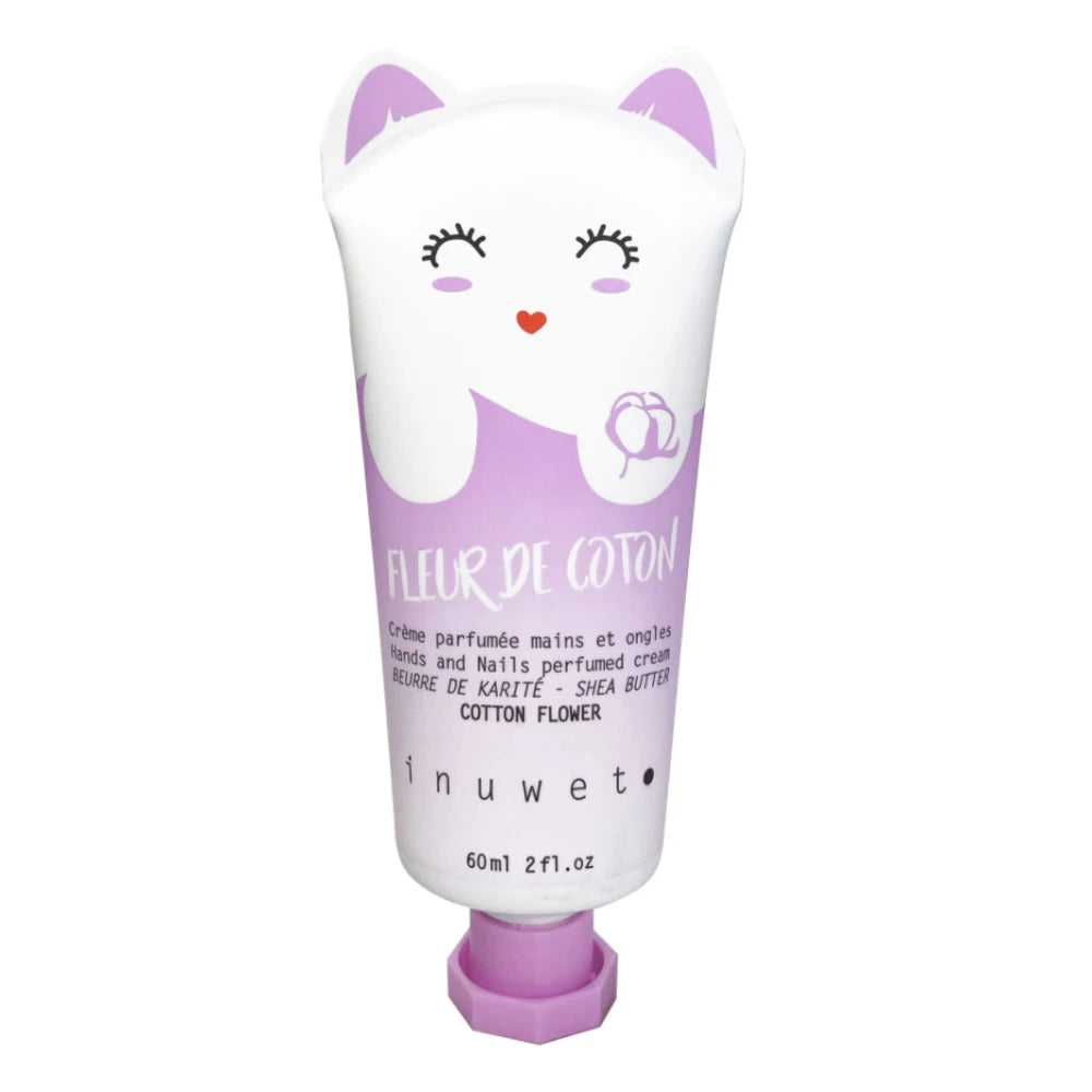 Inuwet, Fleur D'Oranger, Vegan, Nutritivă & Emolientă, Cremă pentru mâini & unghii, Florală, 60 ml