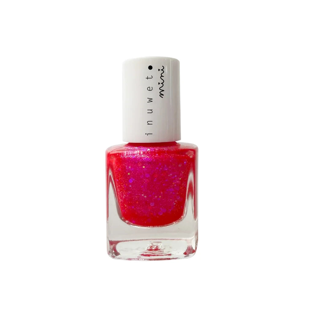 Inuwet Lac de unghii cu sclipici Fushia 5 ml Miniatură