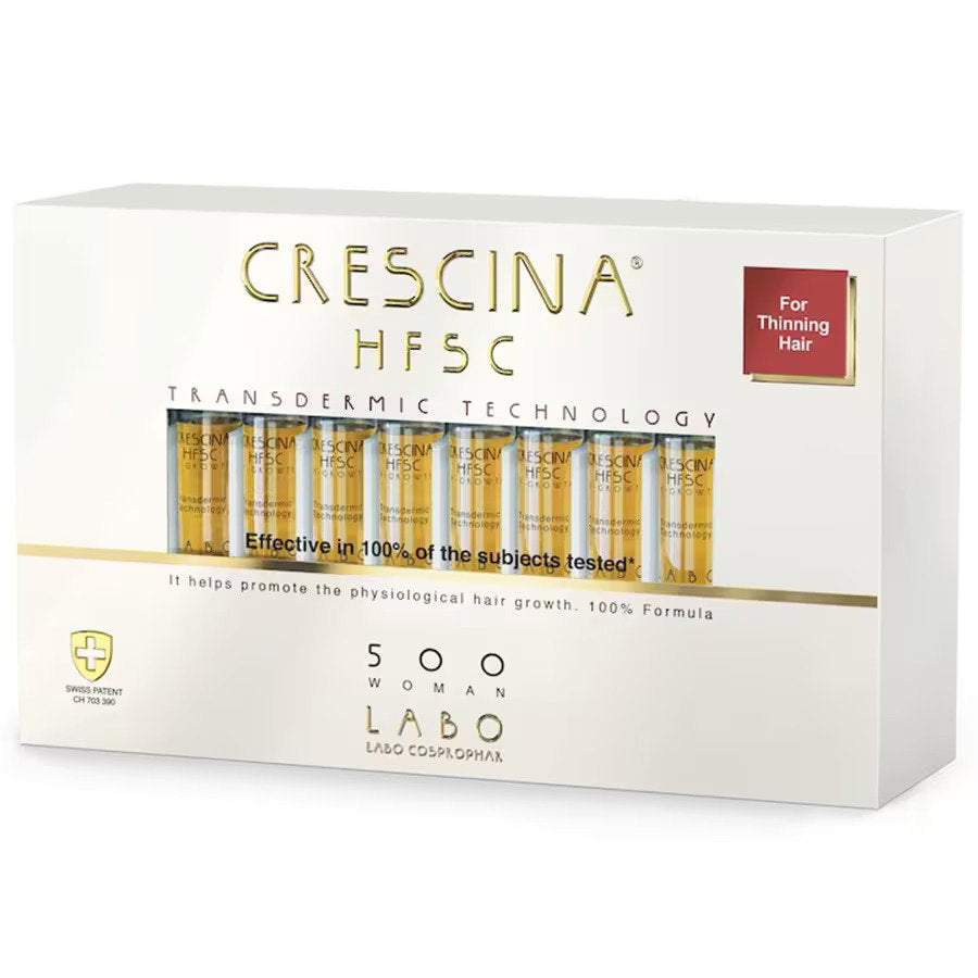 Labo Cosprophar Suisse Crescina Transdermic HFSC 500 fiole cu tratament pentru creșterea părului pentru femei 20 bucăți