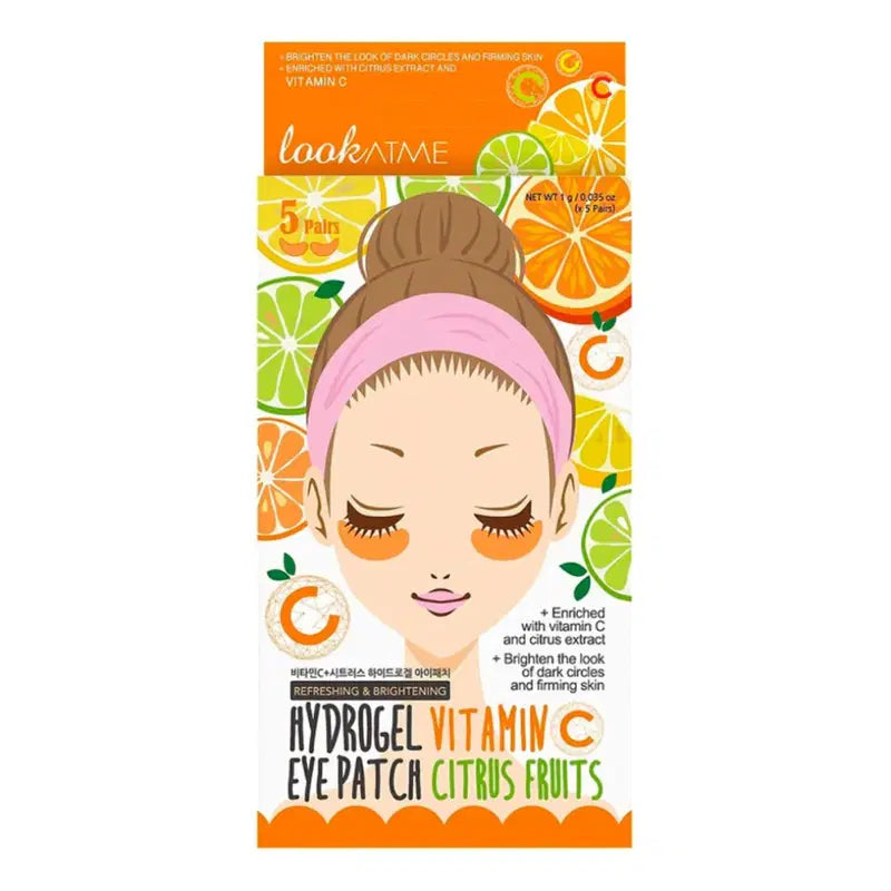 Look At Me Plasturi pentru ochi cu hidrogel, vitamina C și citrice 10 buc.