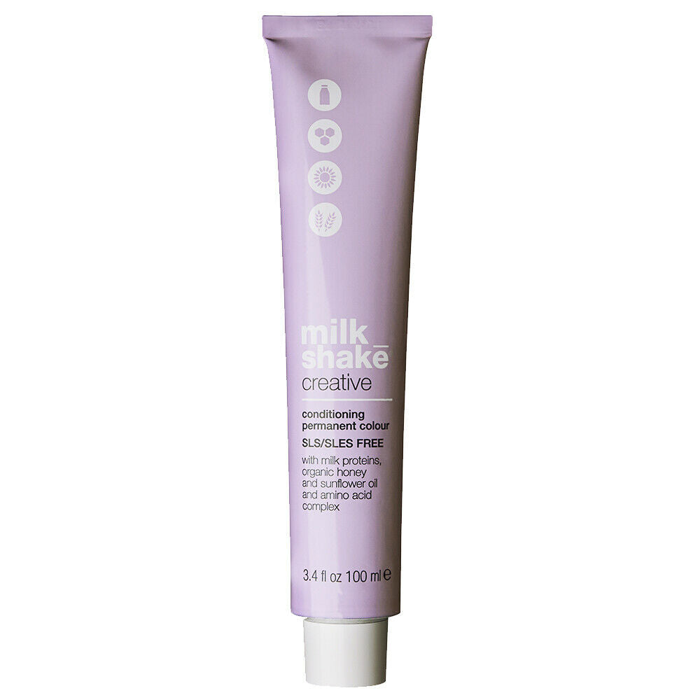 Milk Shake, Creative, SLS/SLES-Free, Permanent Hair Dye, 8.018NA Natural Ash Light Blond, 100 ml
