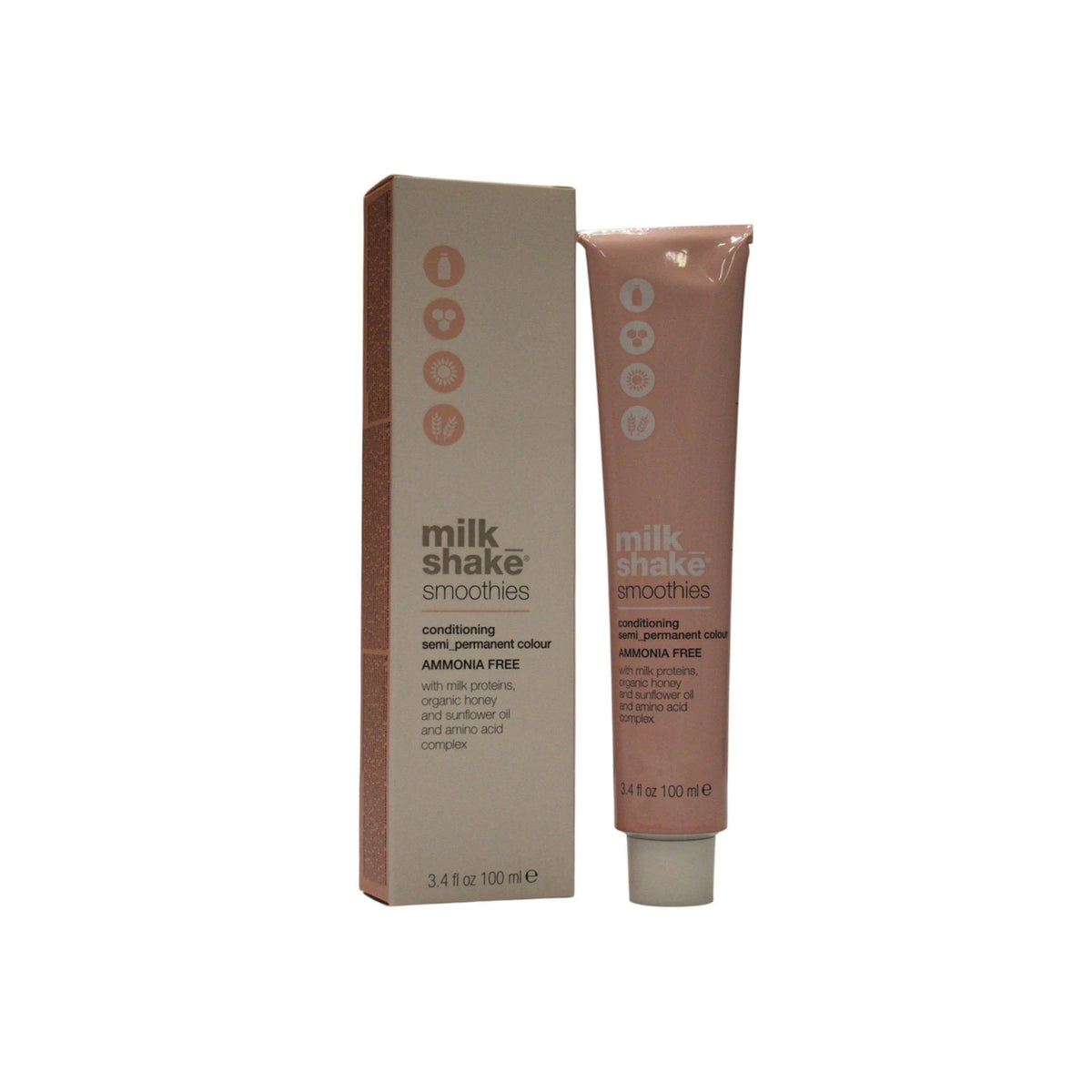 Milk Shake Smoothies Vopsea de păr semi-permanentă 10.16 Blond platinat cenușiu roz intens 100 ml