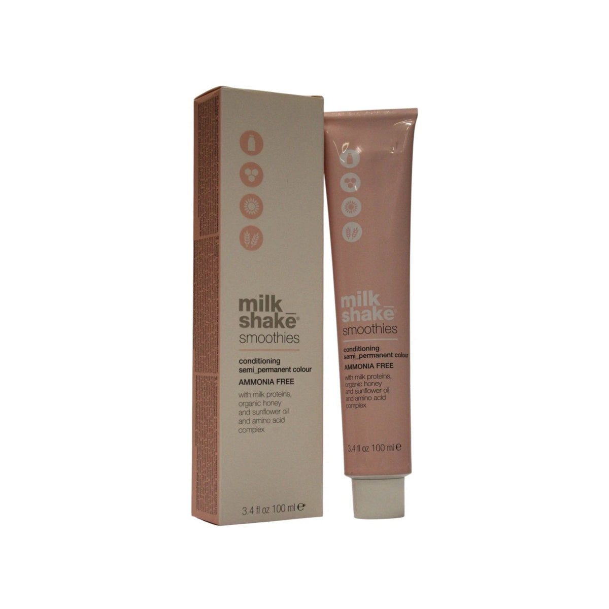 milk_shake Smoothies Vopsea de păr semipermanentă 7.34 Blond mediu auriu arămiu 100 ml