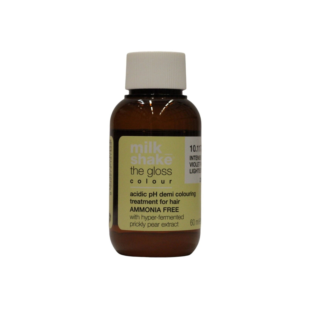 milk_shake The Gloss Colour Vopsea de păr semipermanentă cu pH acid 10.117 Violet cenușiu intens 60 ml
