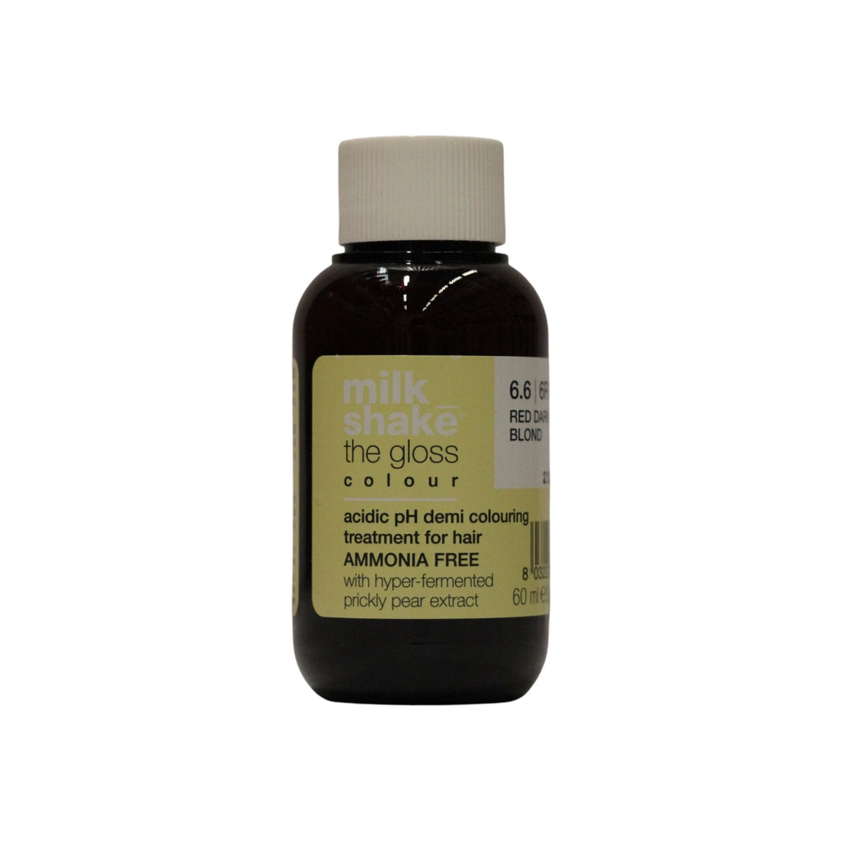 milk_shake The Gloss Colour Vopsea de păr semipermanentă cu pH acid 6.6 Blond închis roșu 60 ml