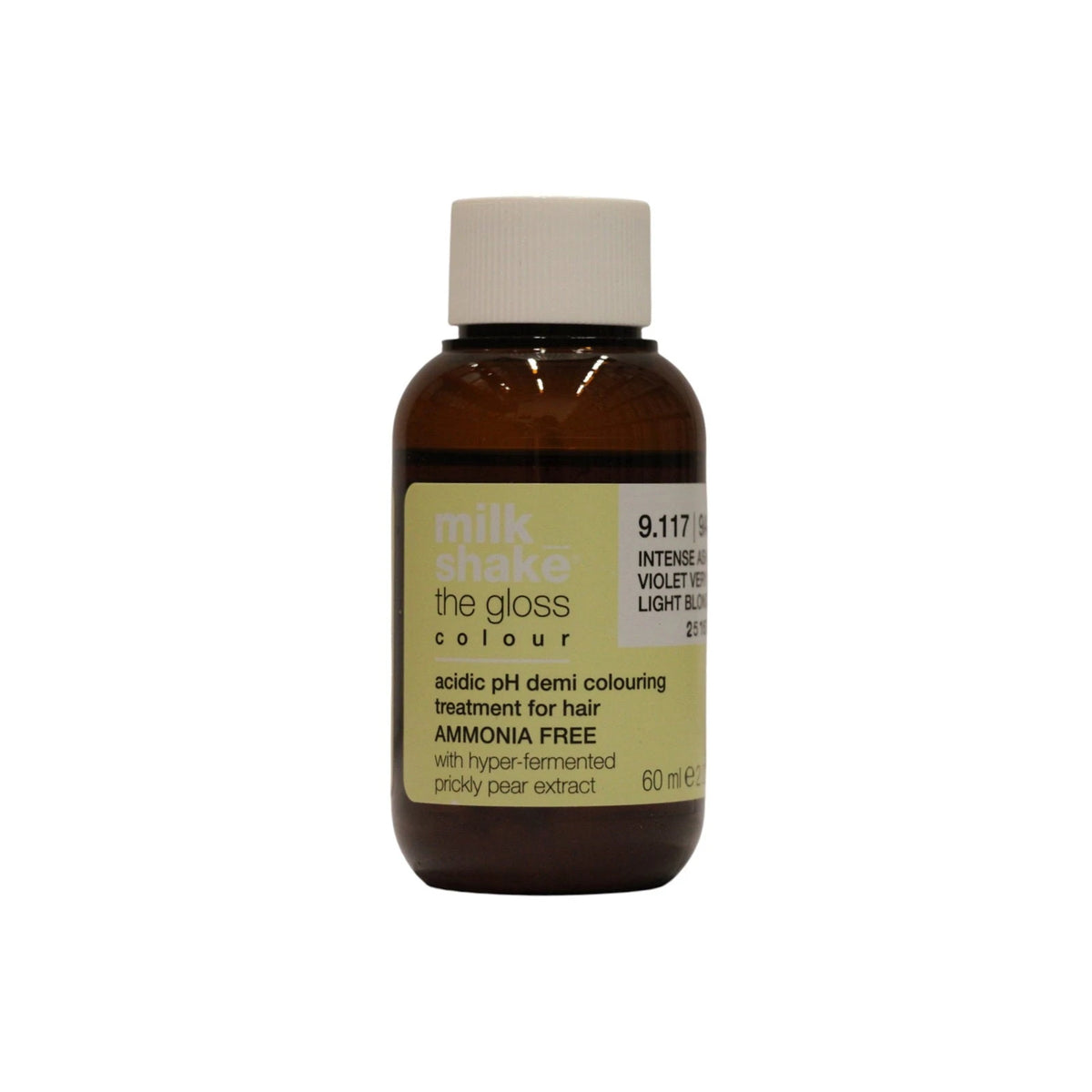 milk_shake The Gloss Acidic pH Culoare demi-permanentă 9.117 Violet cenușiu intens blond foarte deschis 60 ml