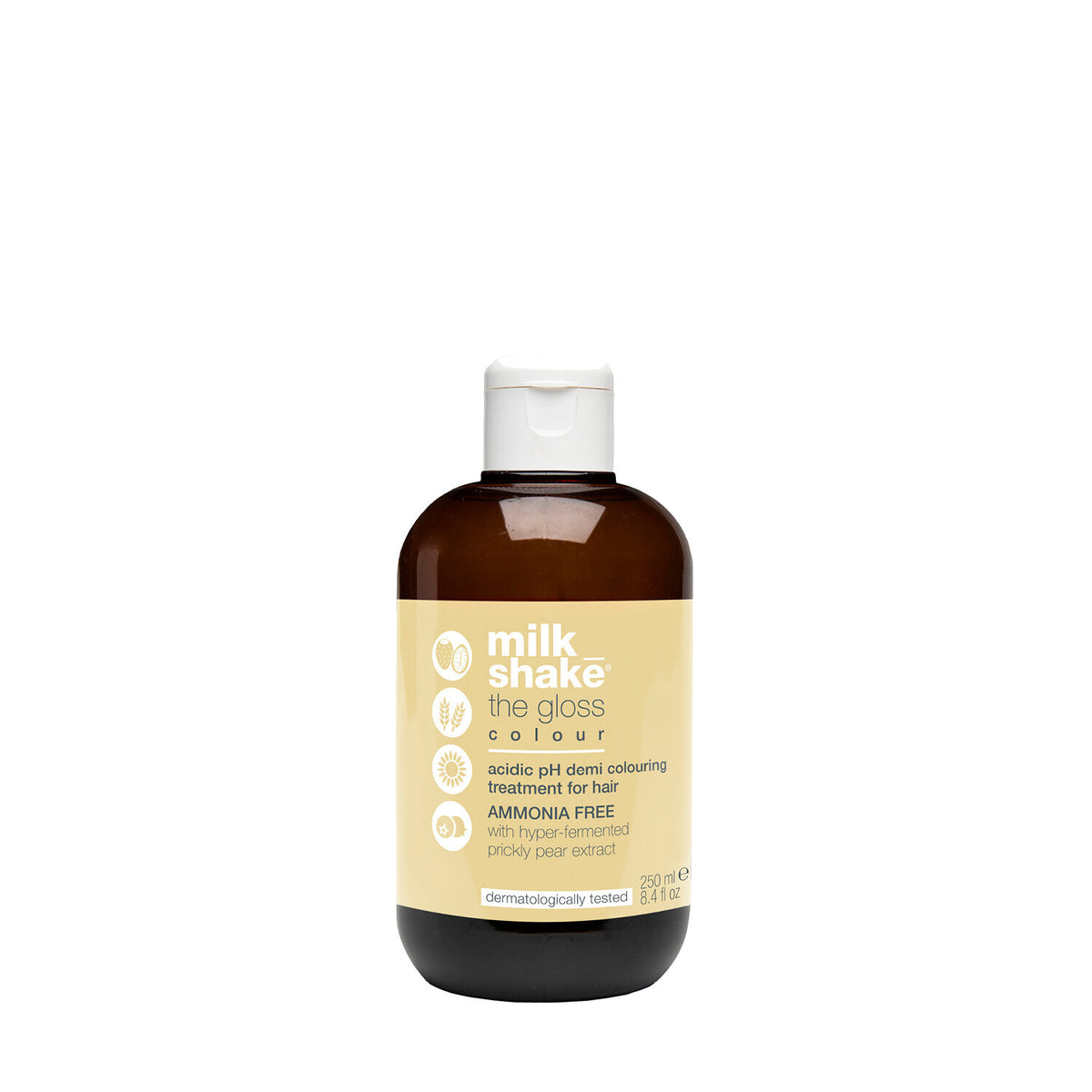 Milk Shake, The Golss Acidic pH, Demi-Permanent Hair Dye, 5 Castano Chiaro, 60 ml