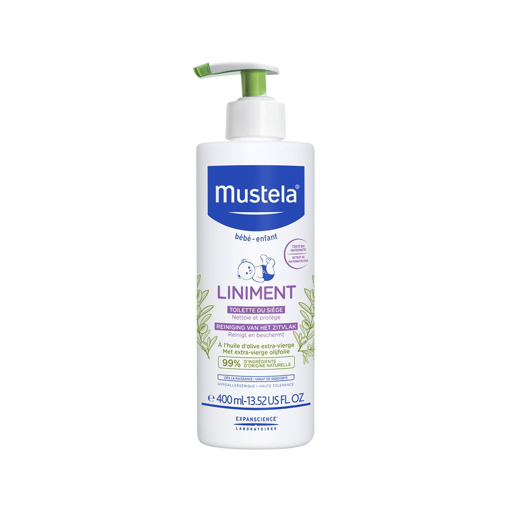 Mustela, Liniment, Cleansing, Hydrating, Body Lotion, Diaper Area, 400 ml