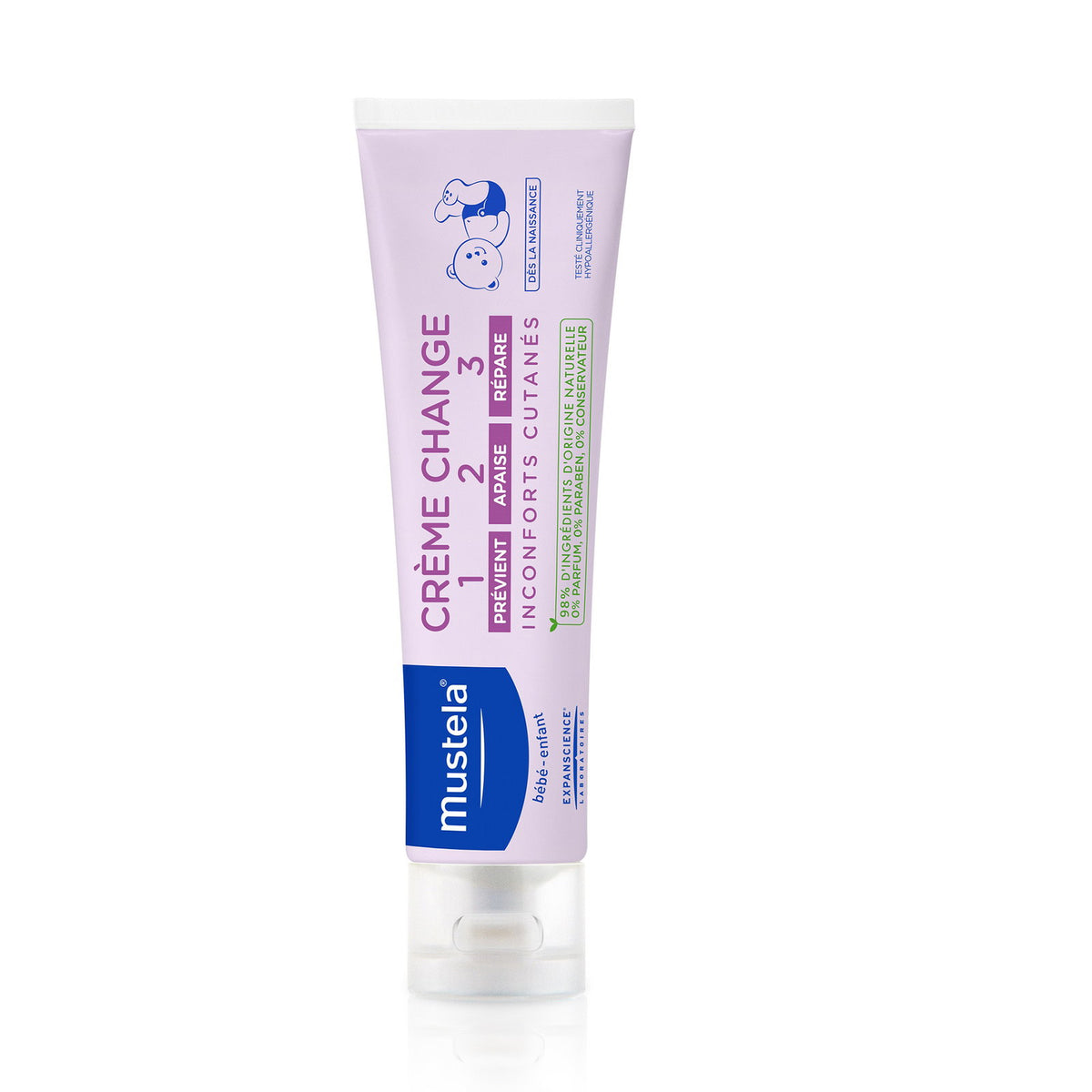 Mustela, Vitamin Barrier 123, Protects & Hydrates, Body Cream, Diaper Area, 50 ml
