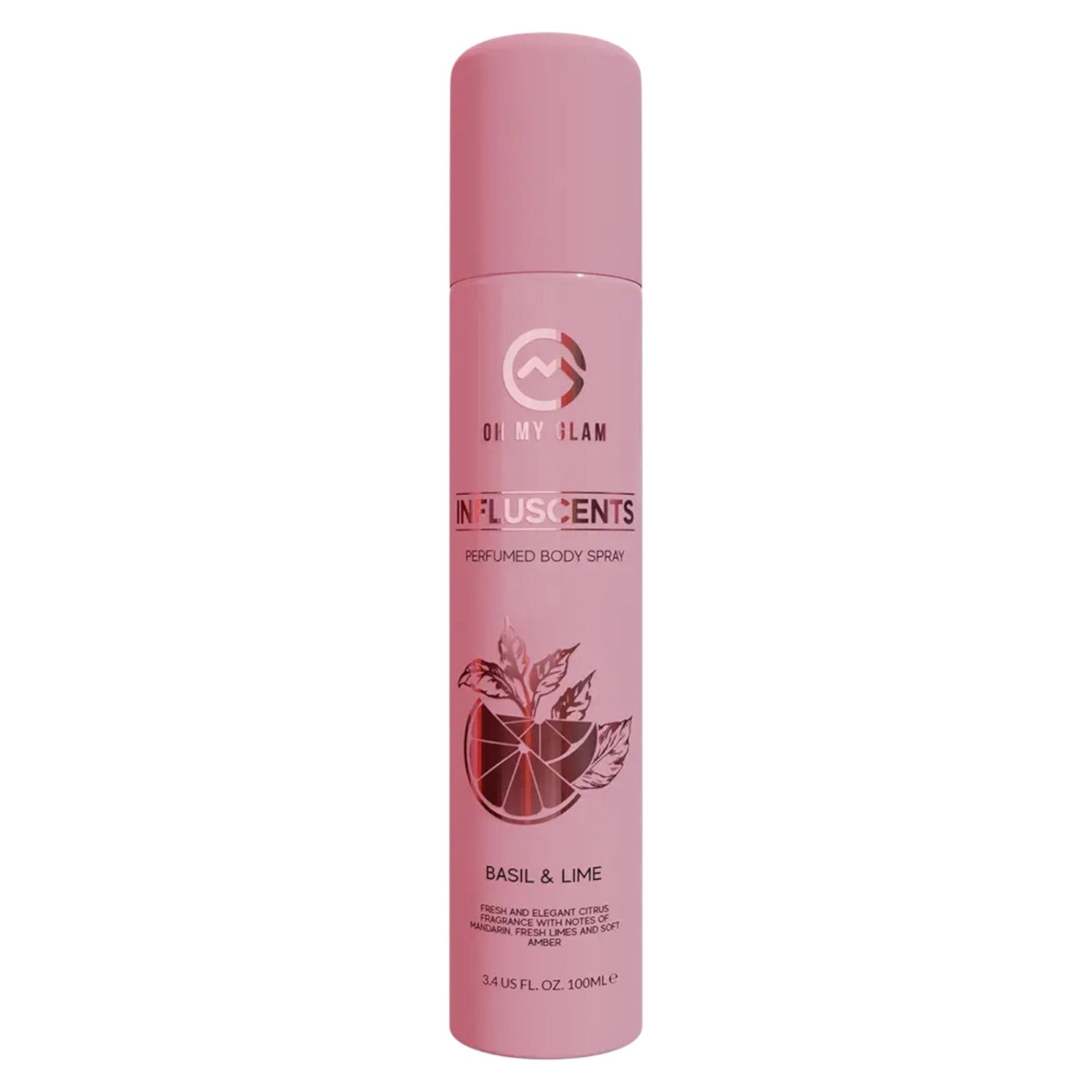 Oh My Glam, Influscents, Body Spray, Lime Basil & Mandarin, 100 ml