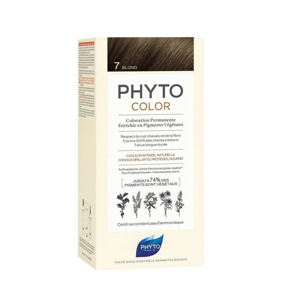 Phyto Phytocolor Vopsea permanentă de păr 7 Blond 50 ml
