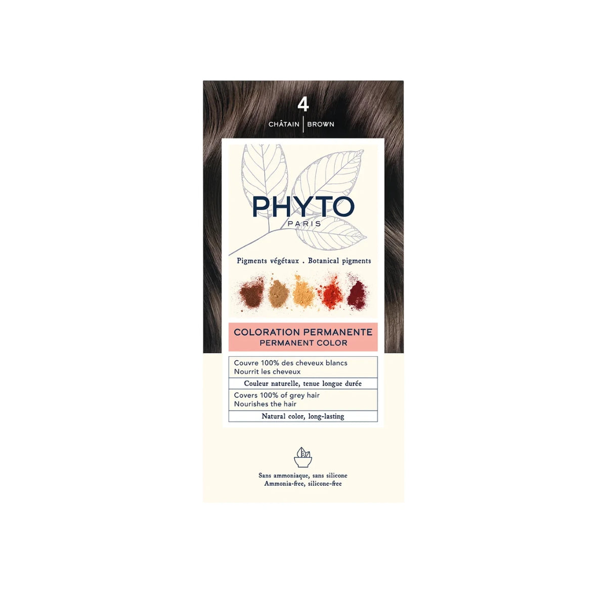 Phyto Phytocolor Vopsea permanentă de păr 4 Maro 50 ml
