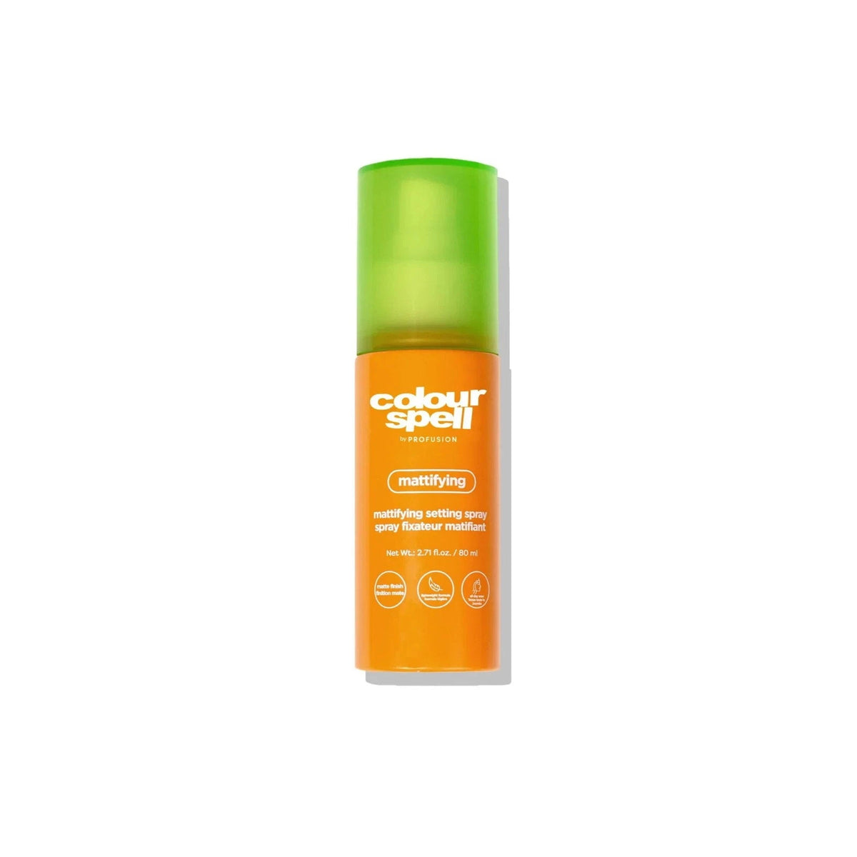 Profusion, Colour Spell, Mat, Spray fixator pentru machiaj, 80 ml