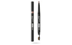Pupa, Full, Paraben-Free, Definer, Double-Ended, Eyebrow Cream Pencil & Brush 2-In-1, 002, Brown, 0.2 g