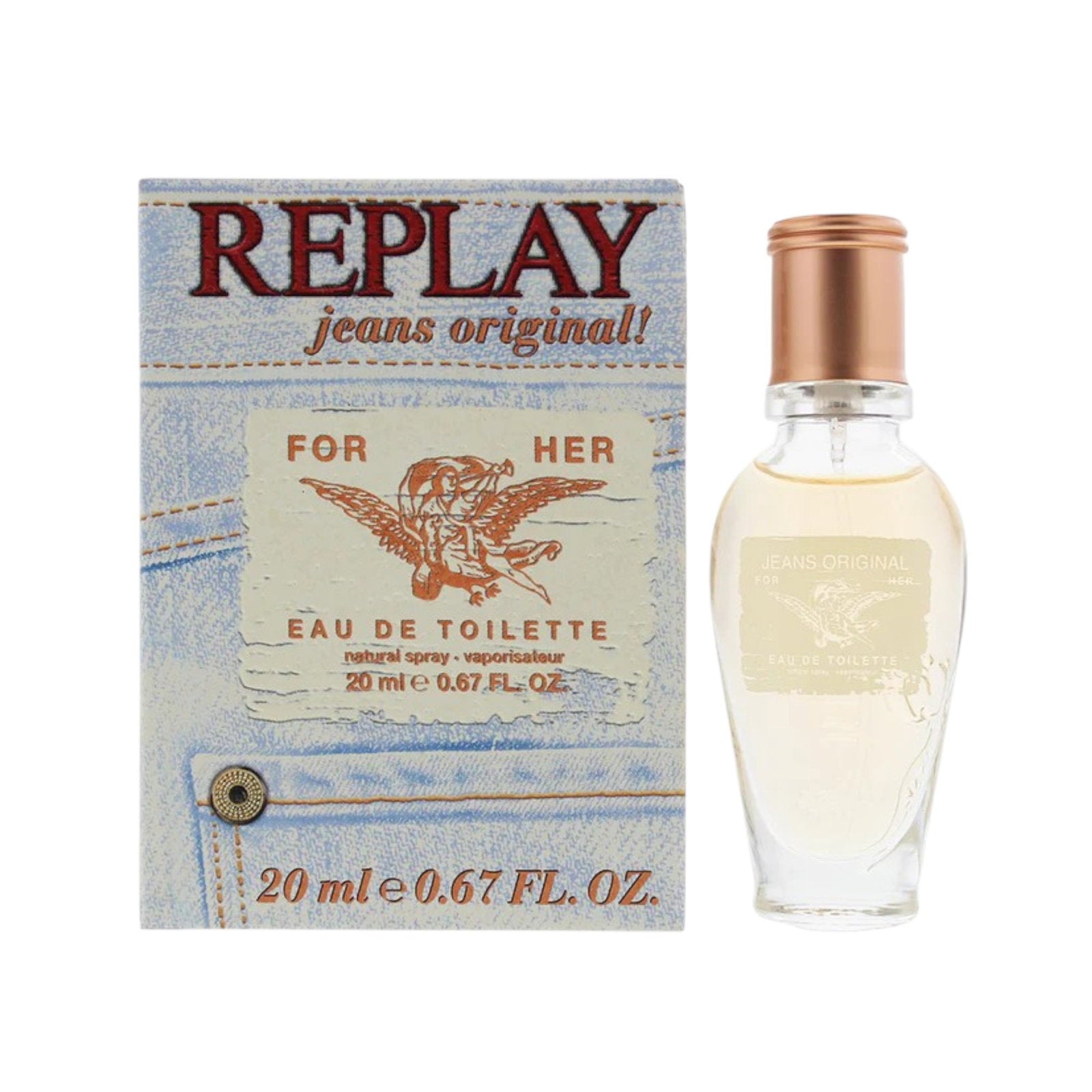 Replay, Jeans Original, Eau De Toilette, For Women, 20 ml