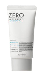 Rom&nd, Zero Sun Clean, For All Skin Types, Before Sun Exposure, Light Cream, For Face, SPF 50+, 50 ml