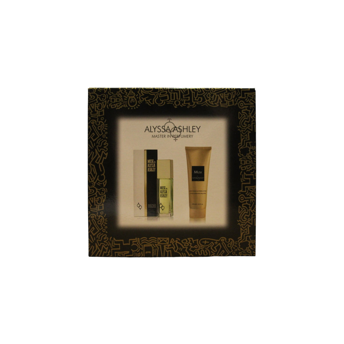 Alyssa Ashley Musk Set apă de toaletă 100 ml + loțiune de corp cu particule strălucitoare 250 ml